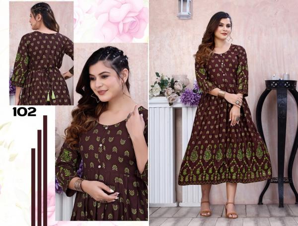 Trendy Golden All the best Rayon Designer Exclusive Kurti collection